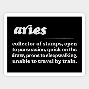 Aries Zodiac Symbol //// Humorous Gift Design Magnet